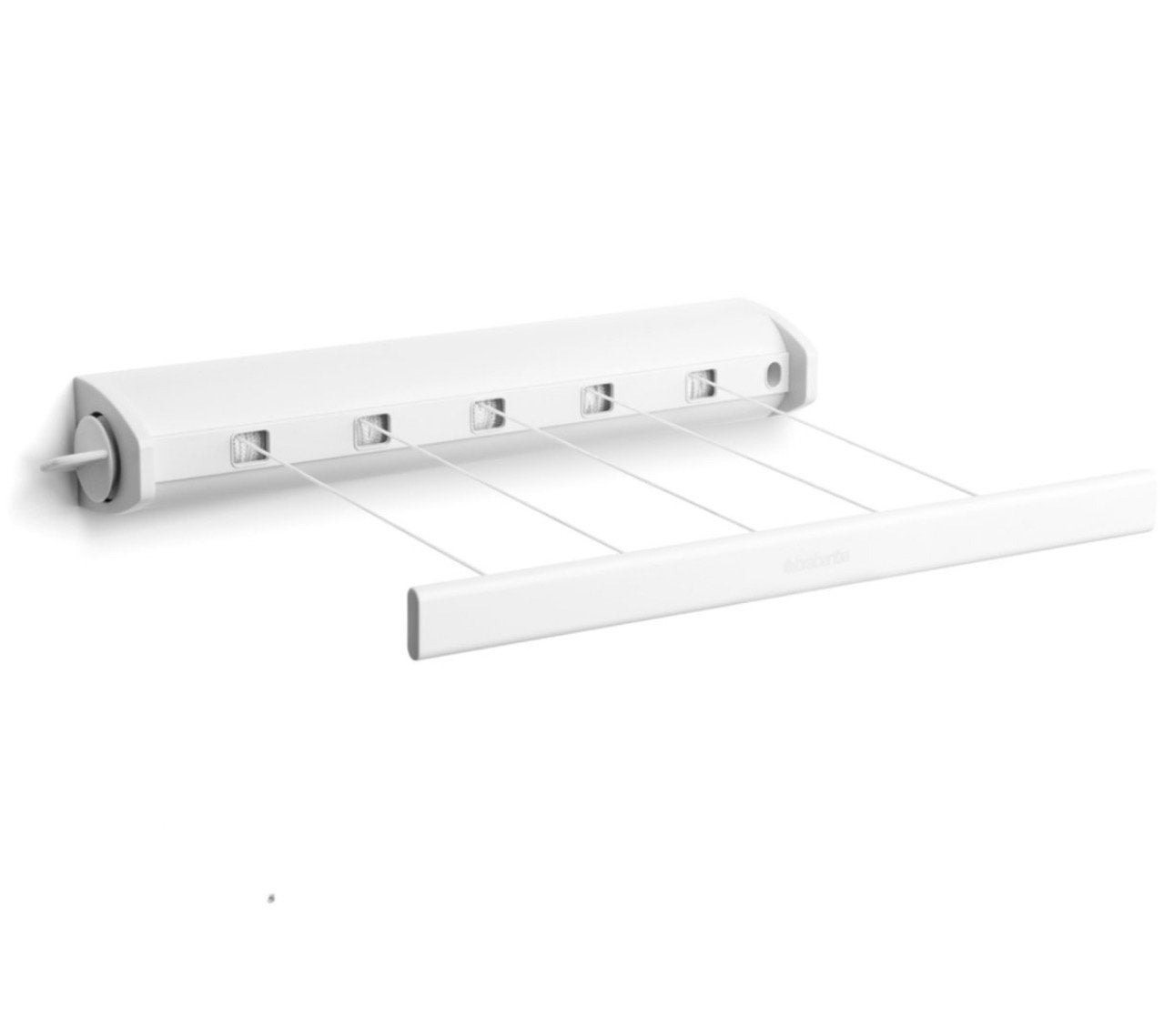 Brabantia Uitschuifbare Wanddrooglijn - Wit, Tuin en Terras, Ophalen of Verzenden, Zo goed als nieuw, Wasrek