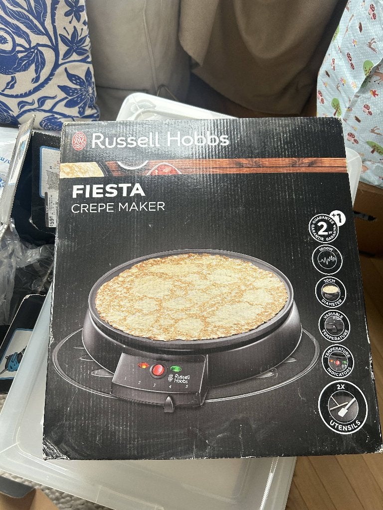 Nieuwe Russell Hobbs Fiesta Crêpe Maker, Ophalen, Overige typen, Nieuw, Zwart