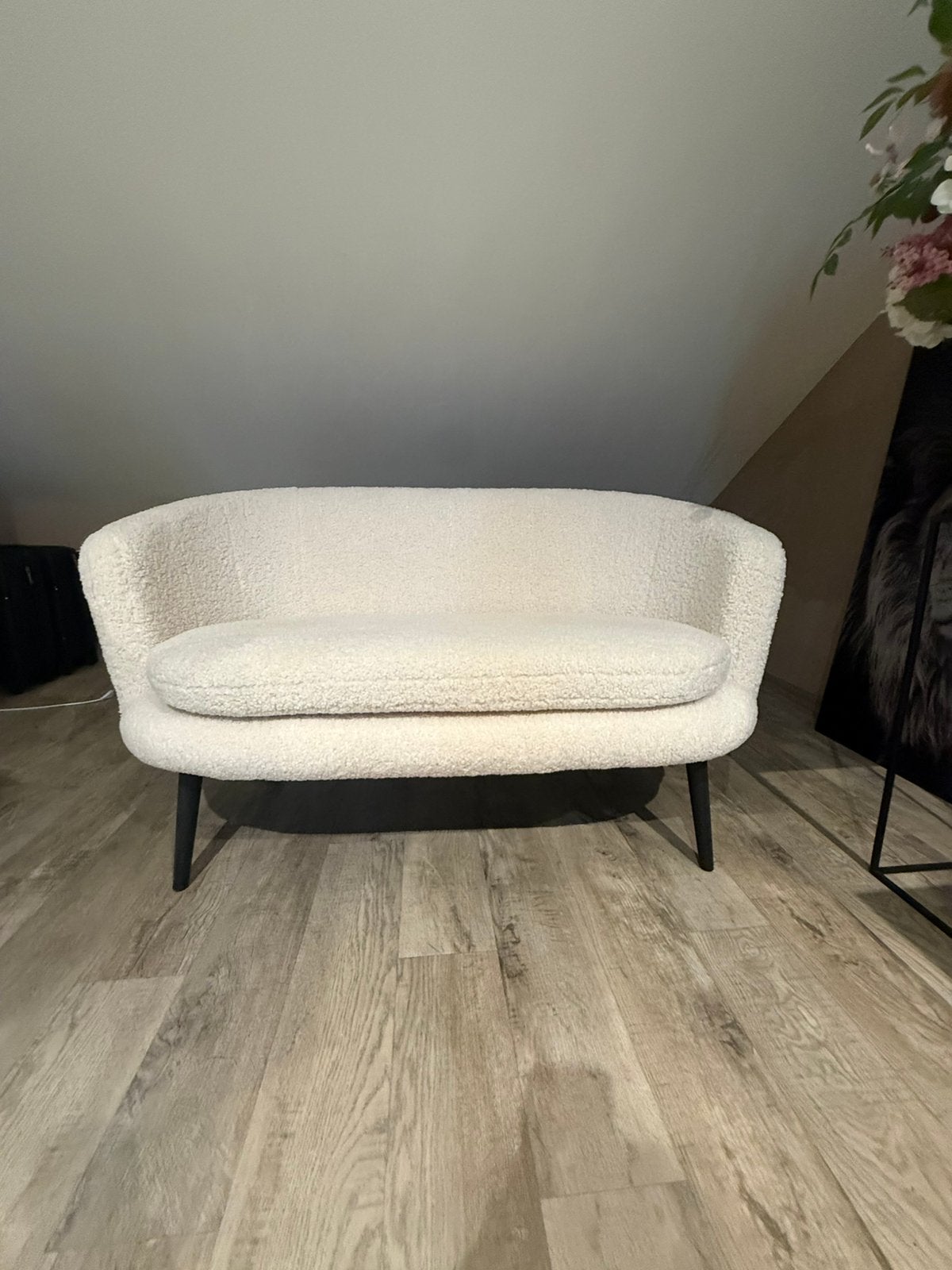 2 zits bank teddy creme (gistrup), Huis en Inrichting, Banken | Sofa's en Chaises Longues, Ophalen, Tweepersoons, 75 tot 100 cm