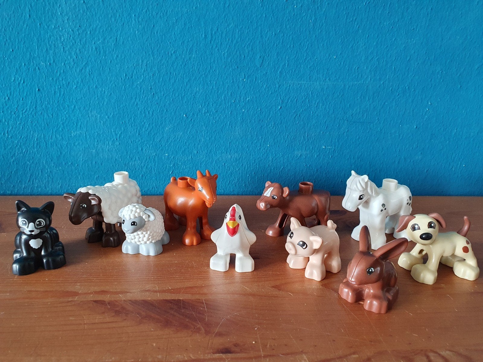 Duplo Dieren boerderij  kip poes pony hond, Ophalen of Verzenden, Zo goed als nieuw, Duplo