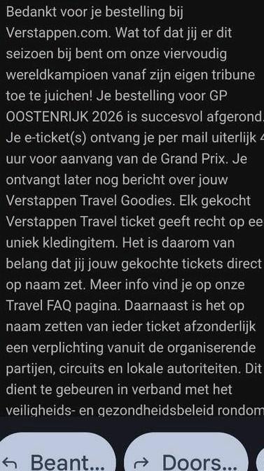 2 weekend kaarten red bullring F1 Oostenrijk, Twee personen