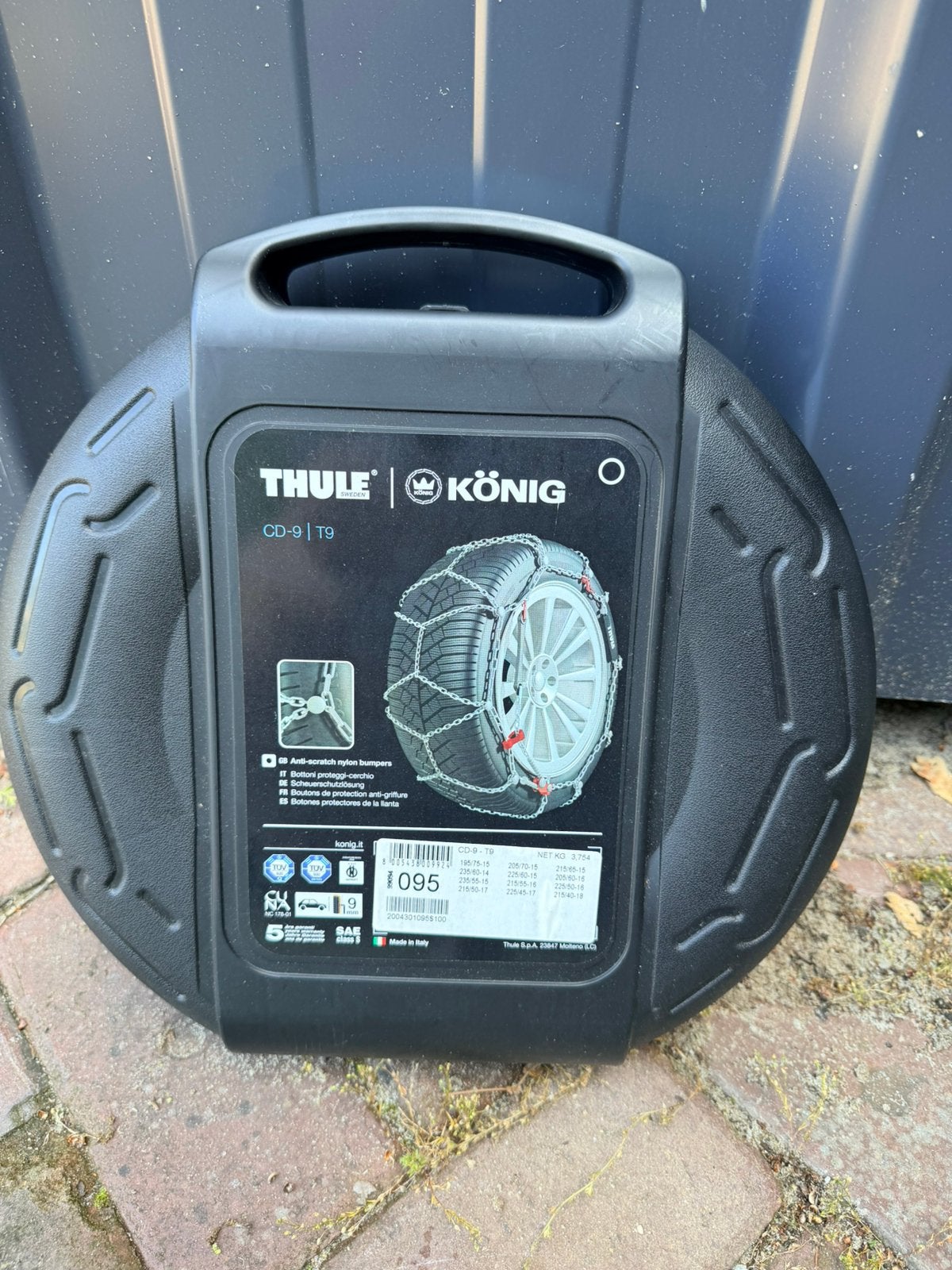 Thule konig cd9 t9 sneeuwkettingen met opbergkoffer, Ophalen of Verzenden, Gebruikt