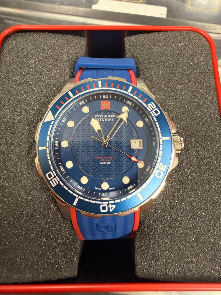 Swiss Military Hanowa Horloge - Nieuw in doos 130€, Overige merken, Staal, Verzenden, Polshorloge