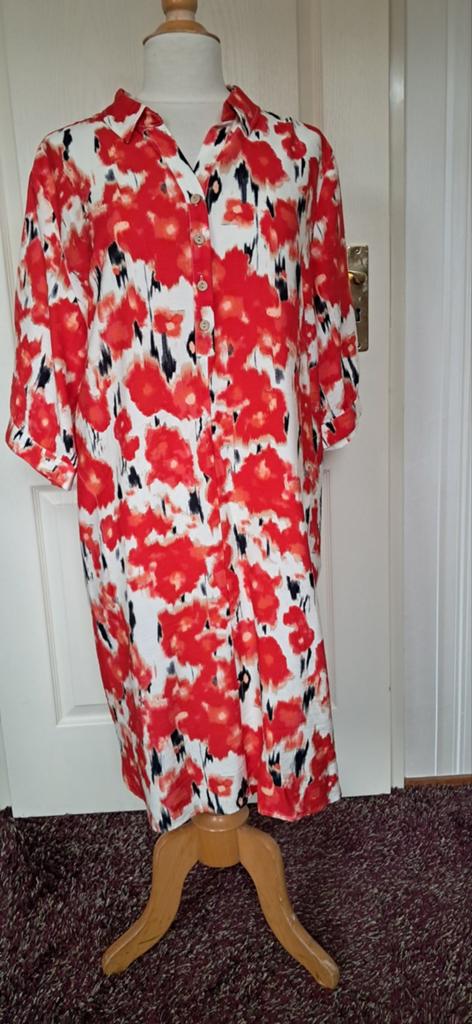 Zomerse Brandtex jurk maat 48, Kleding | Dames, Overige kleuren, Maat 46/48 (XL) of groter, Onbekend, Ophalen of Verzenden