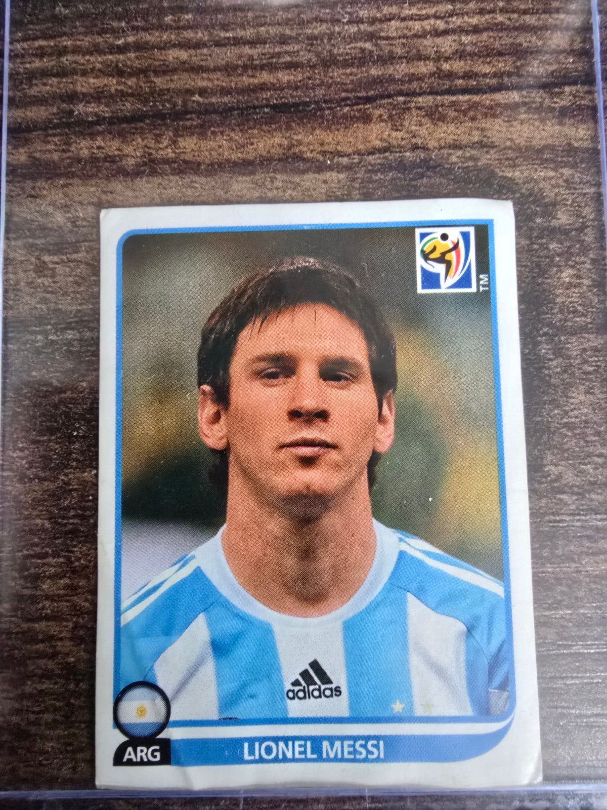 Panini WK 2016 Sticker Lionel Messi (Argentinië), Ophalen of Verzenden, Zo goed als nieuw, Sport