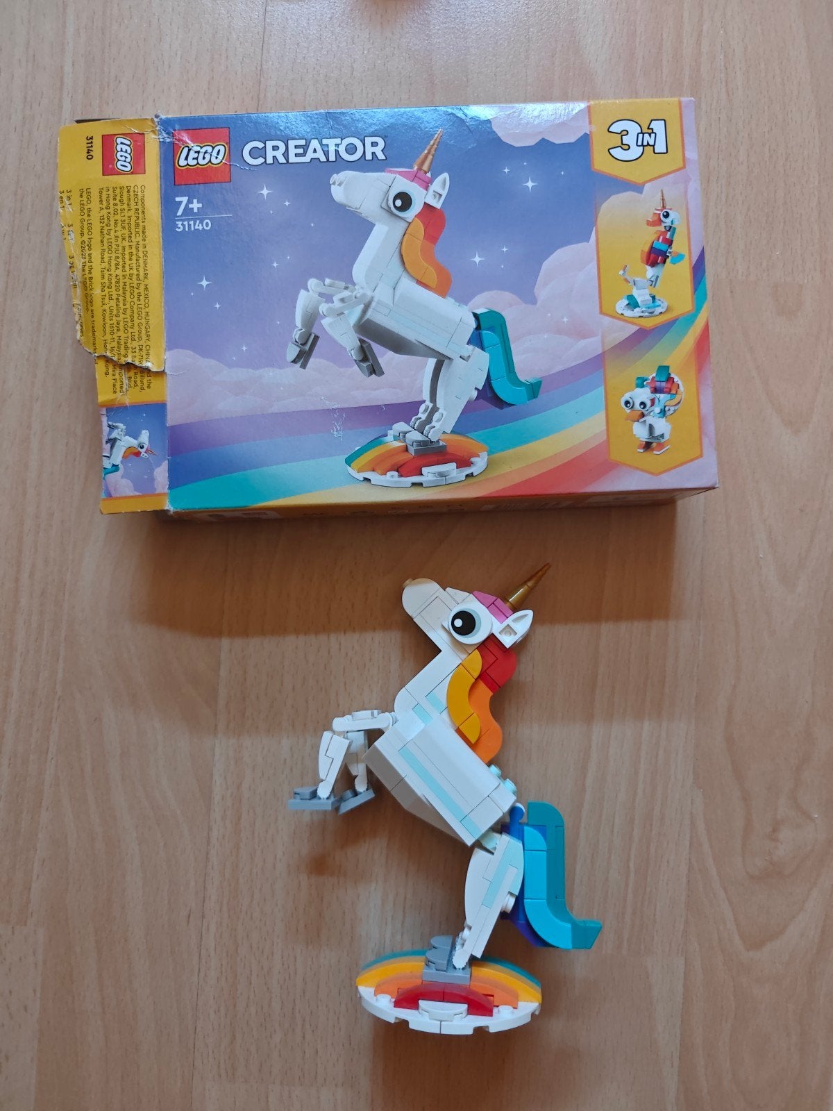 LEGO Creator 3in1 Mystiek Eenhoorn 31140, Ophalen of Verzenden, Zo goed als nieuw