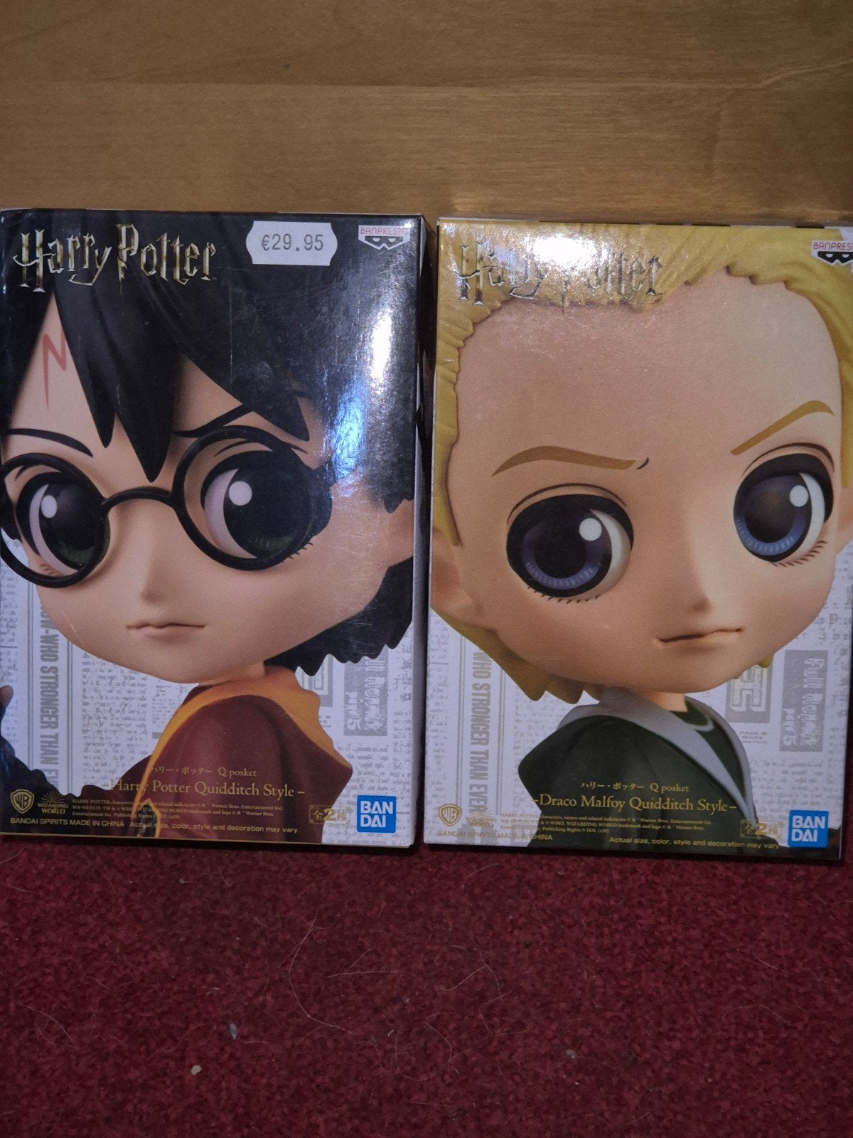 Harry Potter & Draco Malfoy Q Posket Set (Quidditch Style), Verzamelen, Ophalen of Verzenden, Zo goed als nieuw, Actiefiguurtje