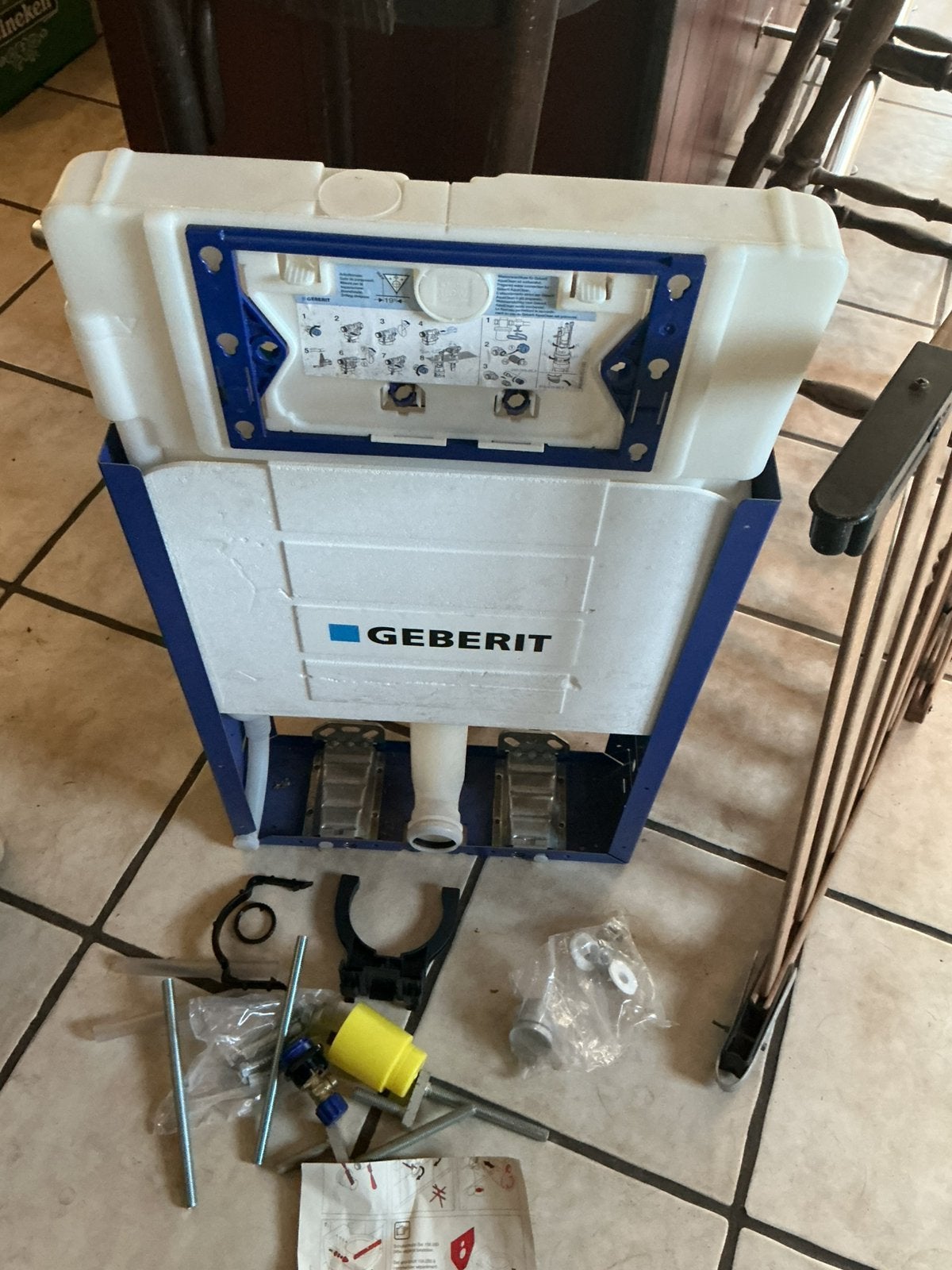 Geberit inbouwreservoir nieuw, Ophalen of Verzenden, Zo goed als nieuw, Toilet