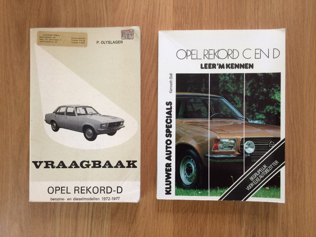RUILEN: Opel Rekord C + D oldtimer boekjes / vraagbaak, Ophalen of Verzenden, Gelezen, Opel