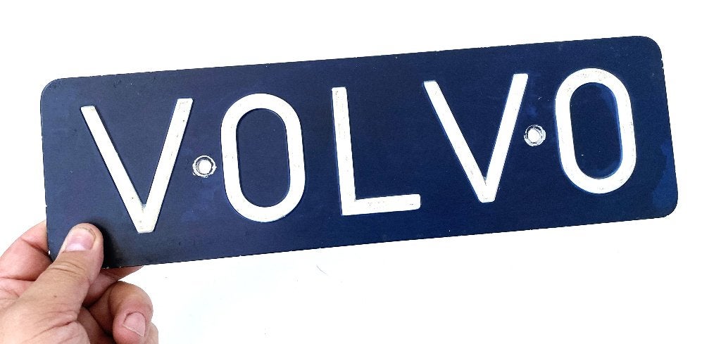 Volvo Showroom-kentekenplaat  , Verzenden, Gebruikt, Auto's