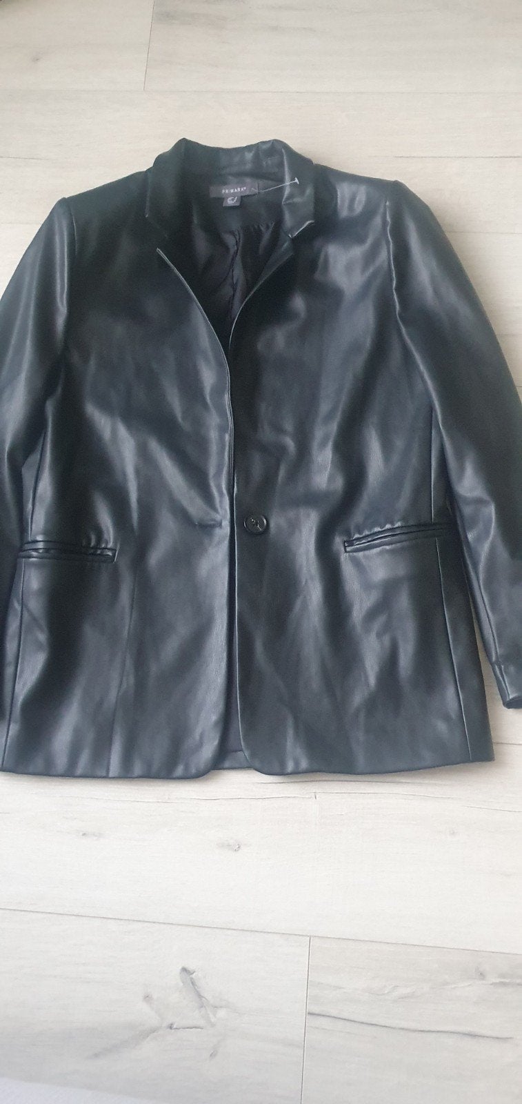 Primark Zwart Leren Blazer Maat 36, Maat 38/40 (M), Primark, Zwart, Ophalen of Verzenden
