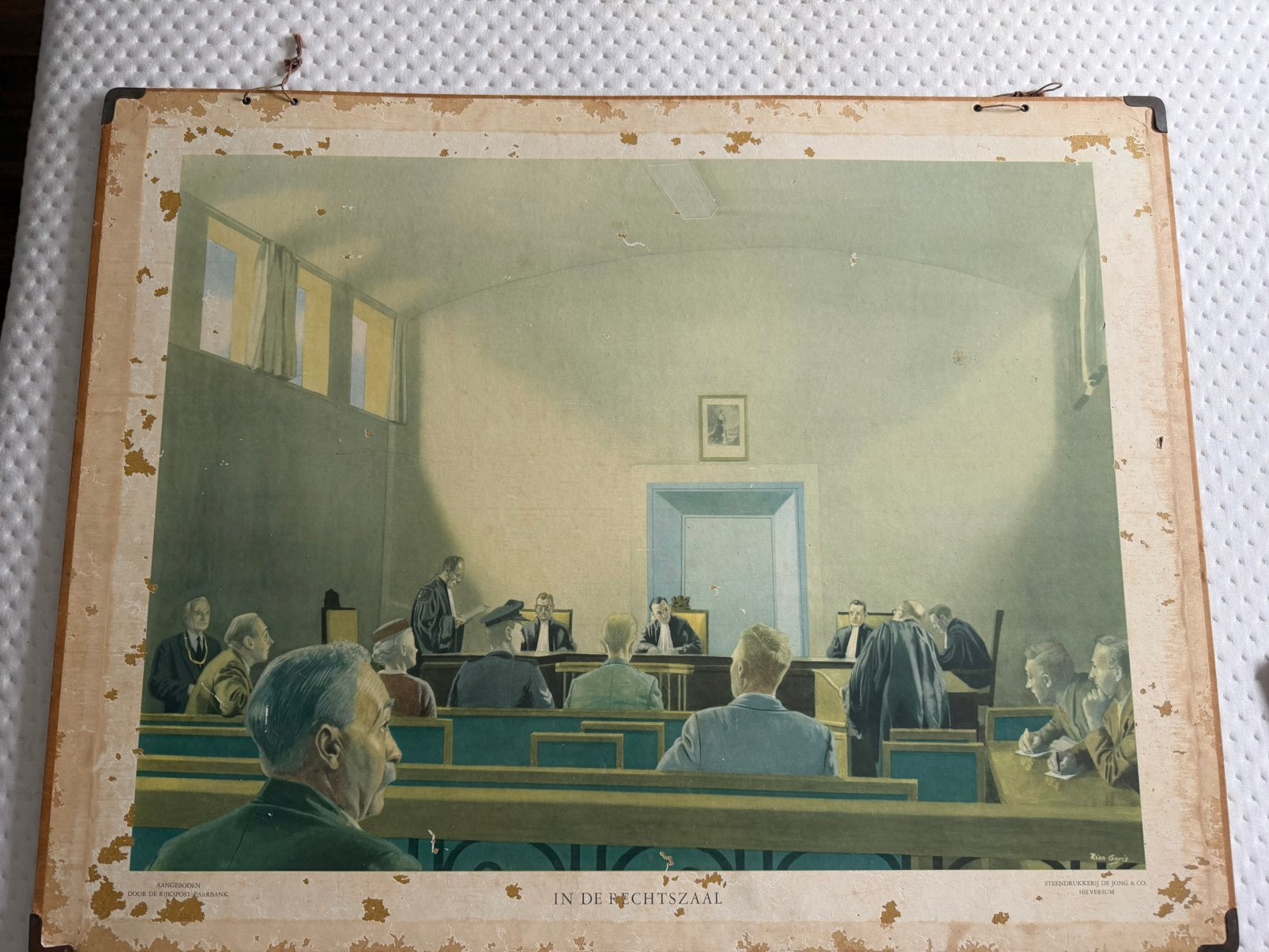 Vintage prentje, Ophalen