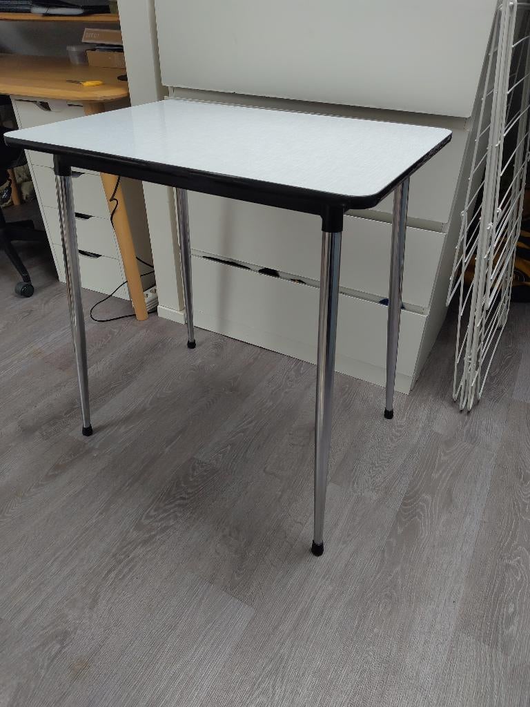Vintage formica tafel, Huis en Inrichting, Tafels | Eettafels, Ophalen, Kunststof, Gebruikt, 50 tot 100 cm