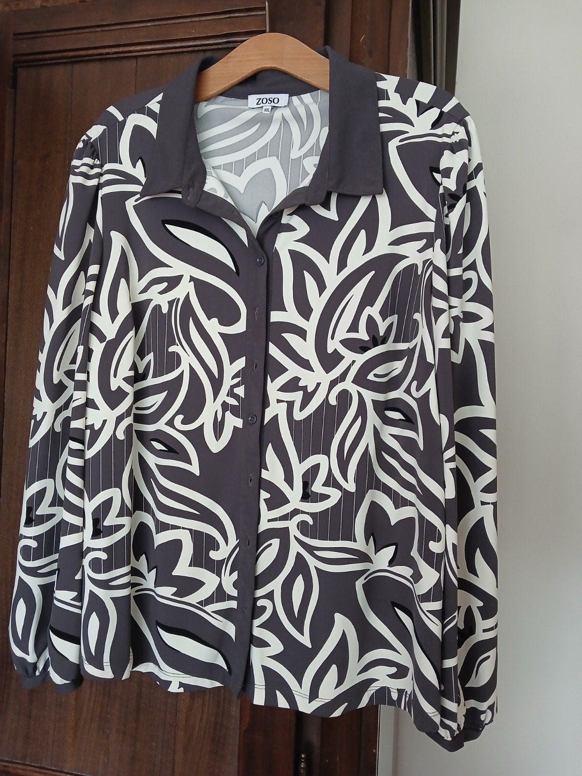 prachtige blouse van zoso maat xxl, Verzenden, Maat 46/48 (XL) of groter, Zo goed als nieuw, Grijs