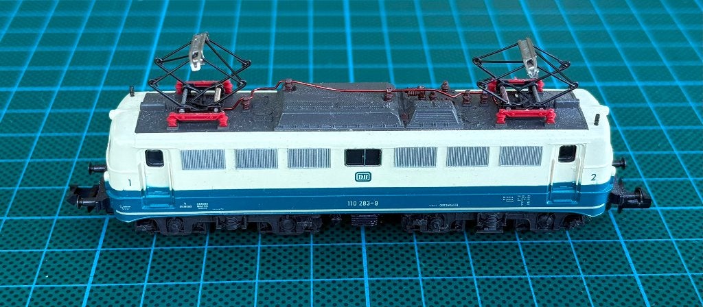 Spoor N Fleischmann Piccolo 7381 BR 51 turqoise/creme DB, Hobby en Vrije tijd, Modeltreinen | N-Spoor, Gebruikt, Fleischmann, Ophalen of Verzenden