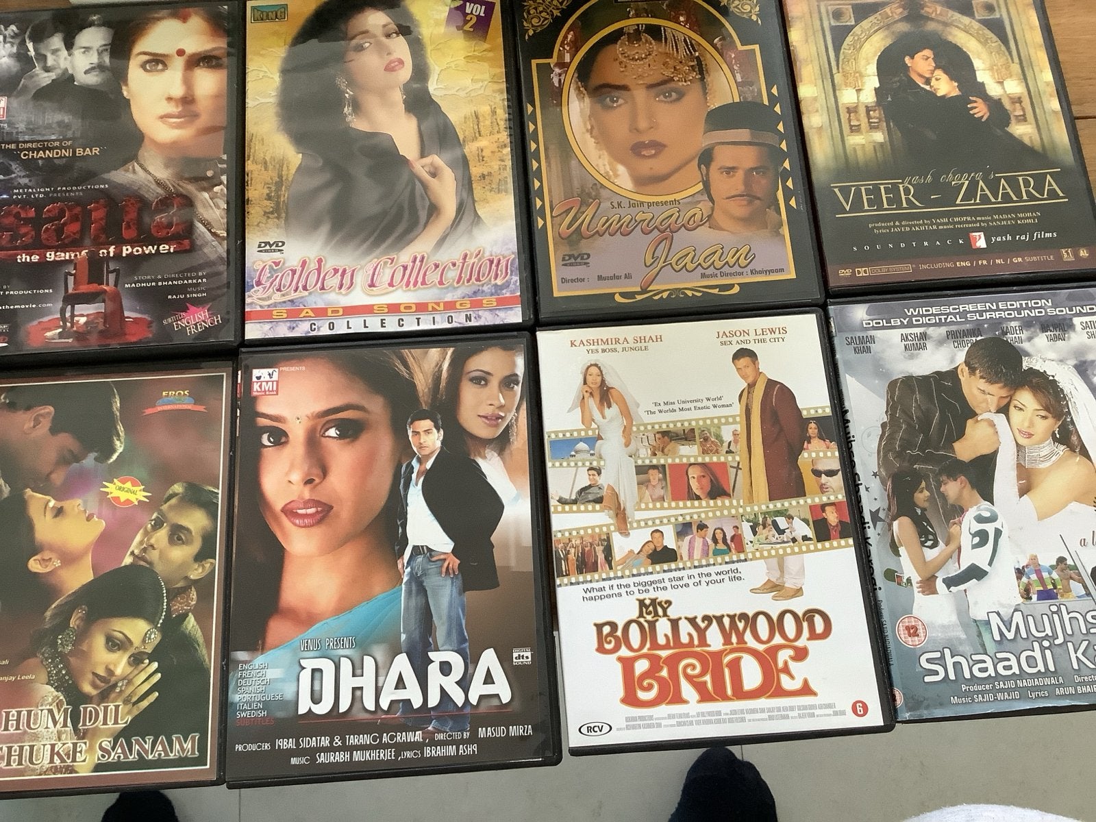 Grote collectie Bollywood DVD's - Diverse films, Ophalen, Engels, Vanaf 12 jaar, Inclusief doosje