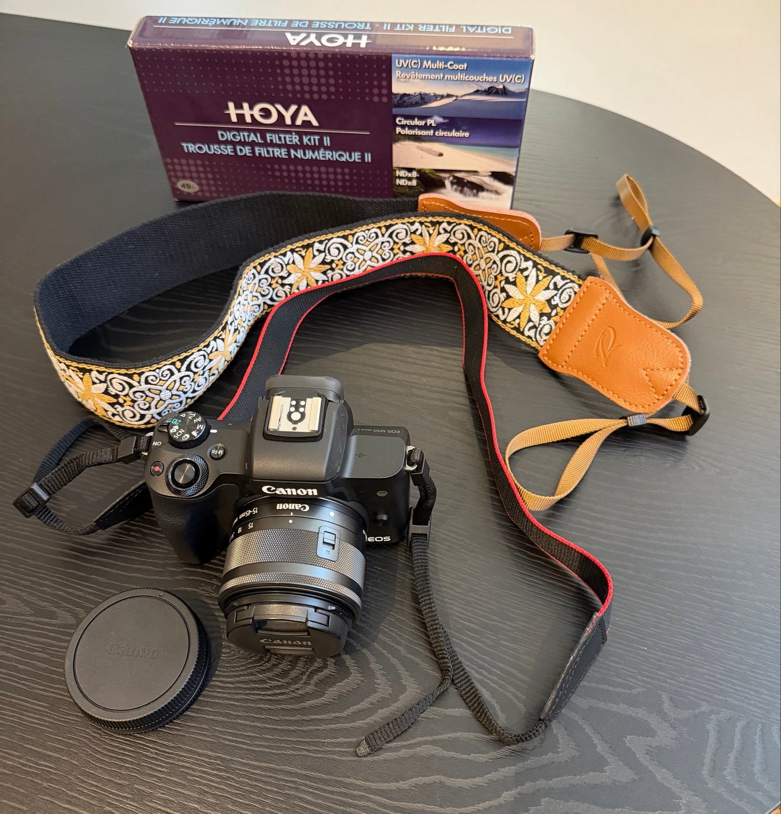 Canon EOS M50 Mark II met 15 tot 45 mm lens en accessoires, Audio, Tv en Foto, Ophalen, Accu, Canon, Beeldstabilisatie