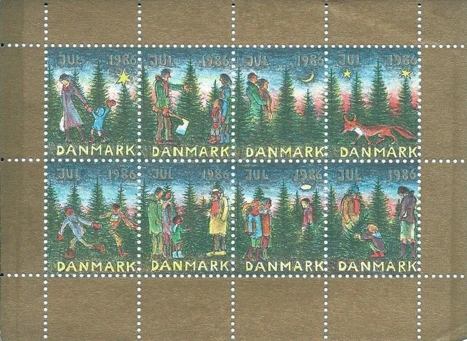 Denemarken - Kerst 1986 - Drukproces - Setje - Postfris, Ophalen of Verzenden, Denemarken, Postfris
