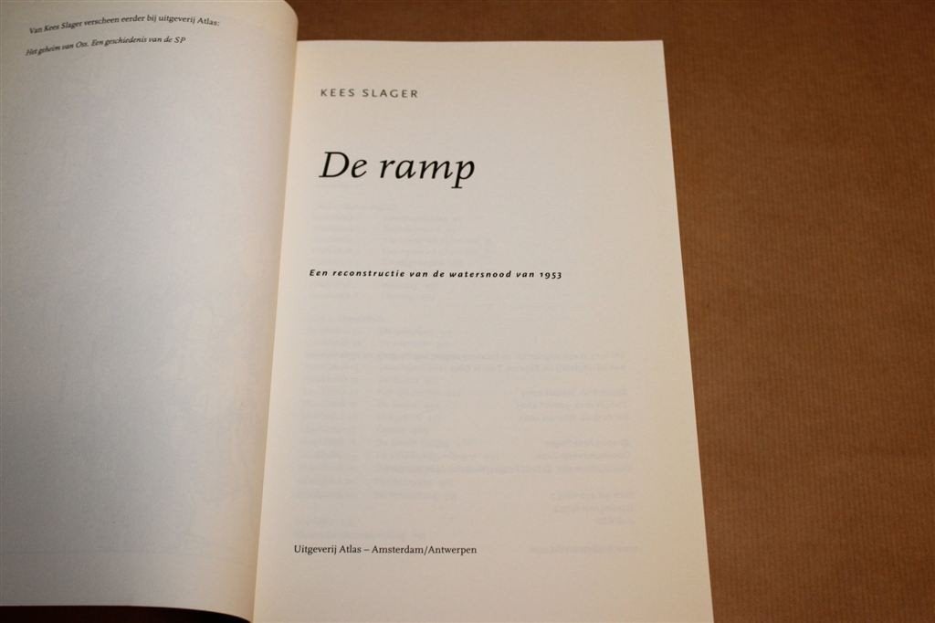 De Ramp — Kees Slager, Watersnood 1953 in Zeeland, Ophalen of Verzenden, Gelezen