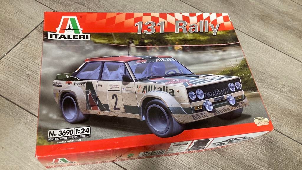 Italeri 3690 fiat abarth 131 rally bouwdoos nieuw 1/24, Groter dan 1:32, Nieuw, Ophalen of Verzenden, Italeri