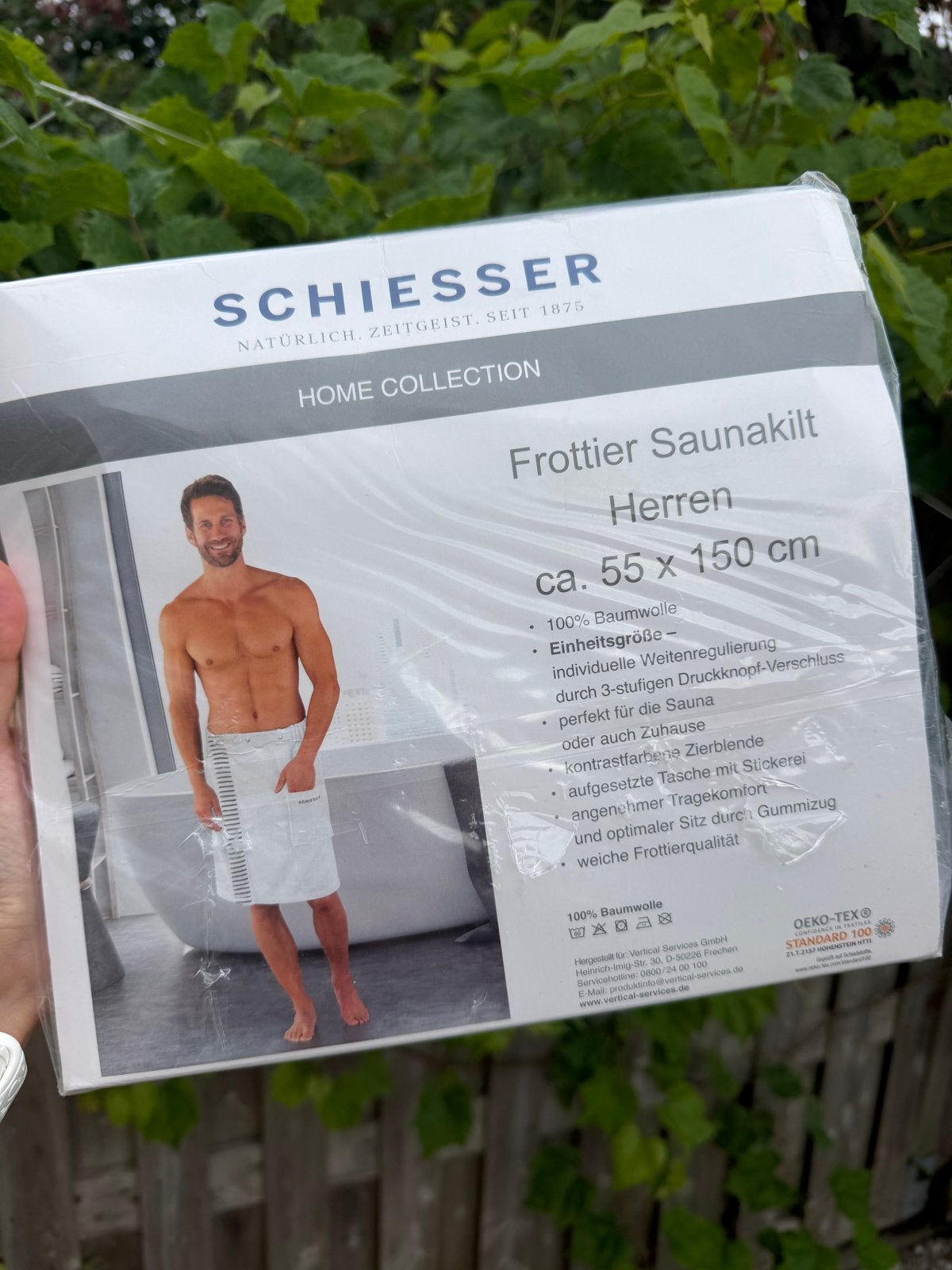 Schiesser Frottee Saunakilt voor Heren - Nieuw, Ophalen of Verzenden, Nieuw