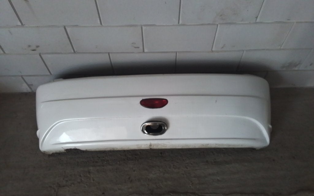 POLYESTER ACHTERBUMPER PEUGEOT 206 GTI CABRIO WIT, Auto-onderdelen, Carrosserie en Plaatwerk, Niet ingevuld, Gebruikt, Niet ingevuld