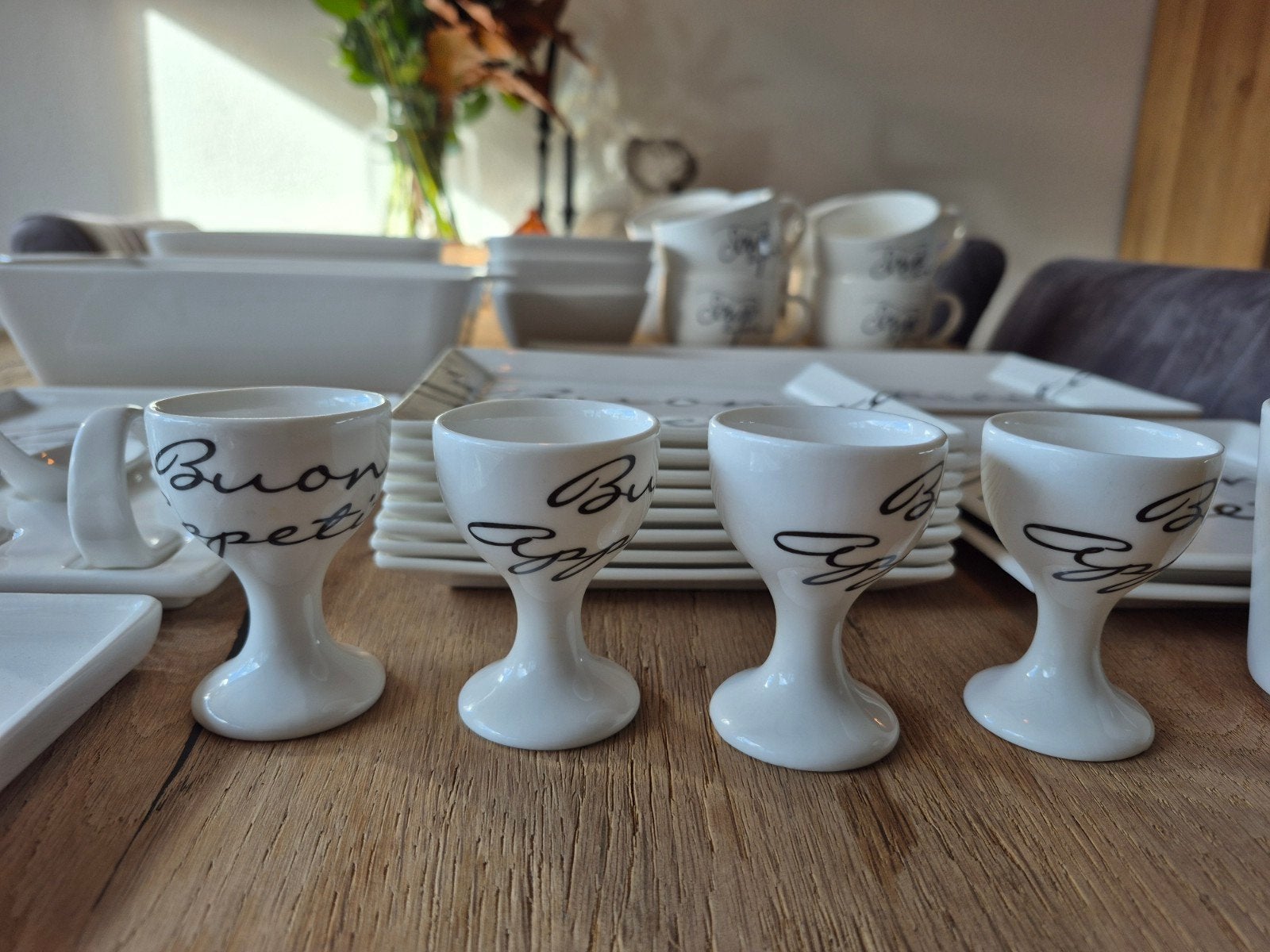 Prachtige Rivièra Maison servies- en serveerset – grotendeel, Ophalen, Overige stijlen, Porselein, Schaal of Schalen