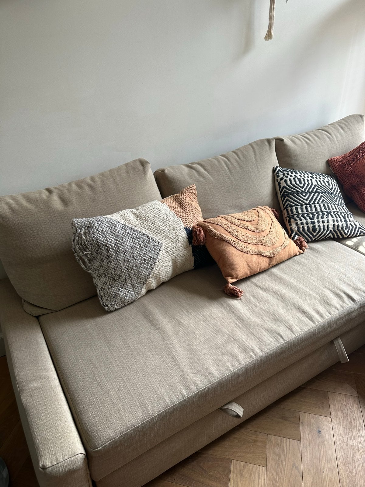 Comfortabele Hoekbank sofa met Slaapfunctie en Opbergruimte, Huis en Inrichting, Banken | Bankstellen, Ophalen, 250 tot 300 cm
