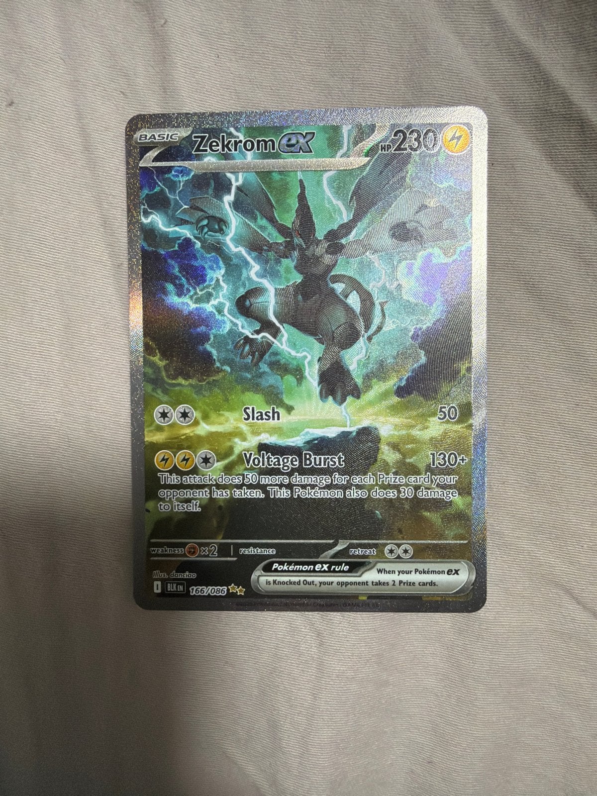 Zekrom EX Black Bolt & Giratina GG69 Crown Zenith NM, Ophalen, Zo goed als nieuw, Meerdere kaarten, Foil