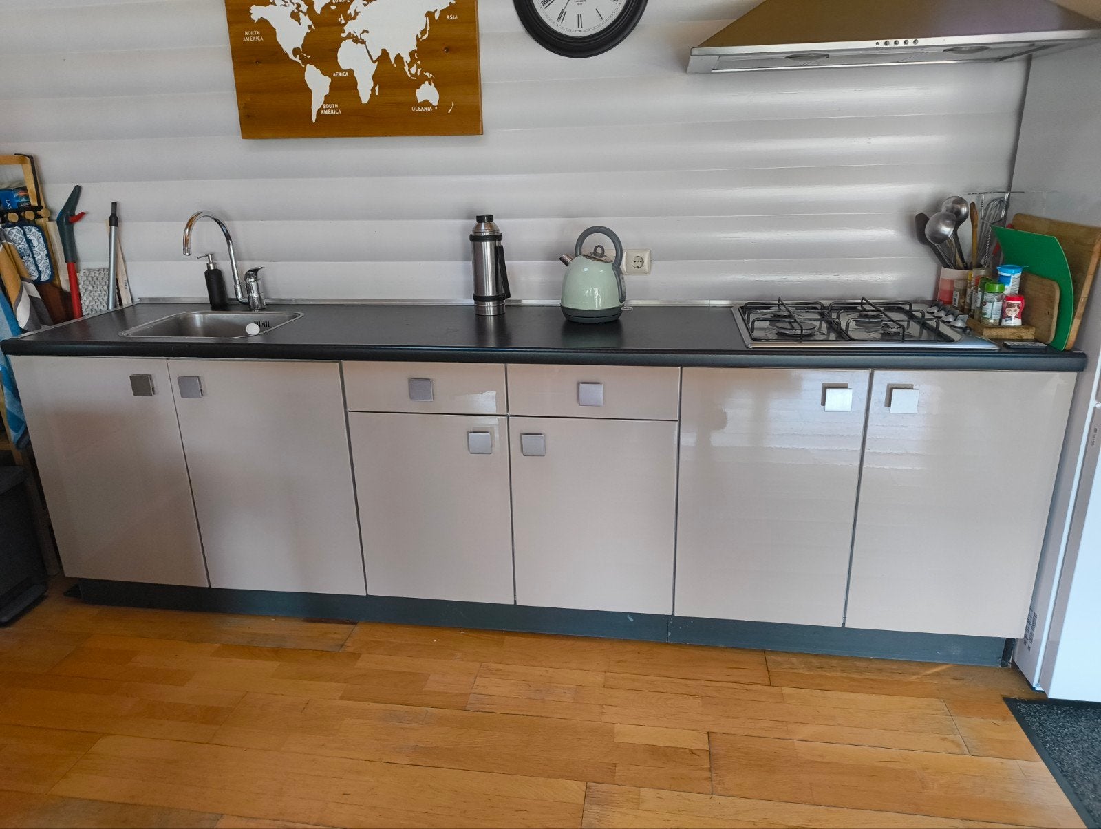 Compacte keuken met spoelbak, Ophalen, Gebruikt, Enkelwandige keuken, Kunststof