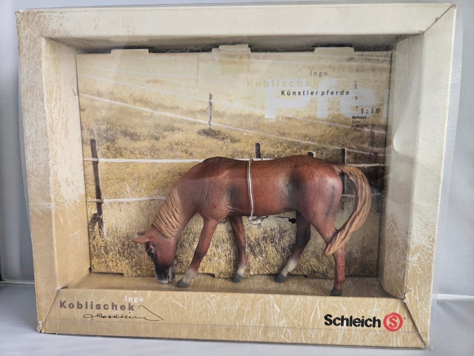 Schleich 16754 grazende merrie in doos van Ingo Koblischek, Ophalen, Zo goed als nieuw, Paard, Beeldje of Figuurtje