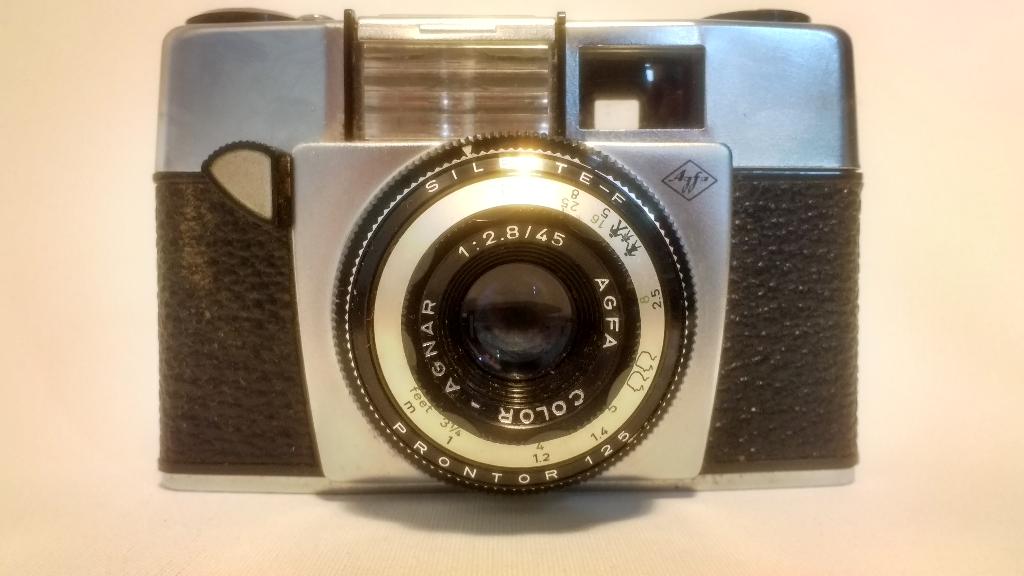 Agfa Silette-F Camera 45mm f2.8 Vintage analog, Ophalen of Verzenden, Gebruikt, Compact, Overige Merken