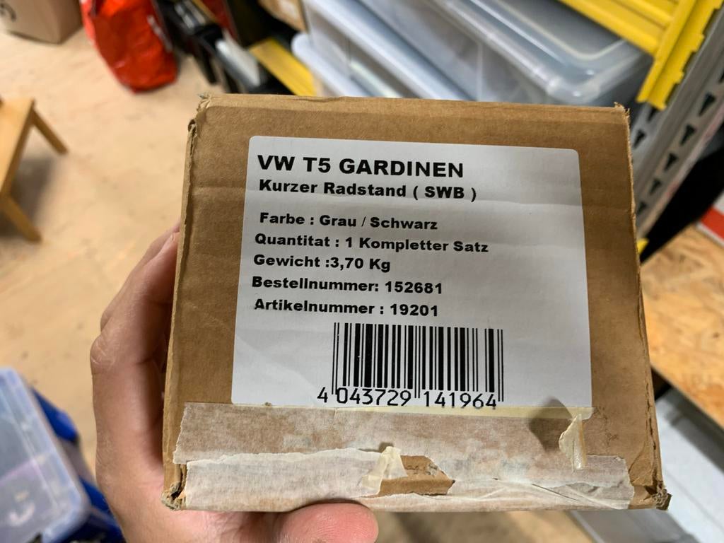 Reimo Gordijnen set VW Transporter T5/T6 en Mercedes Vito, Ophalen, R, R, Nieuw