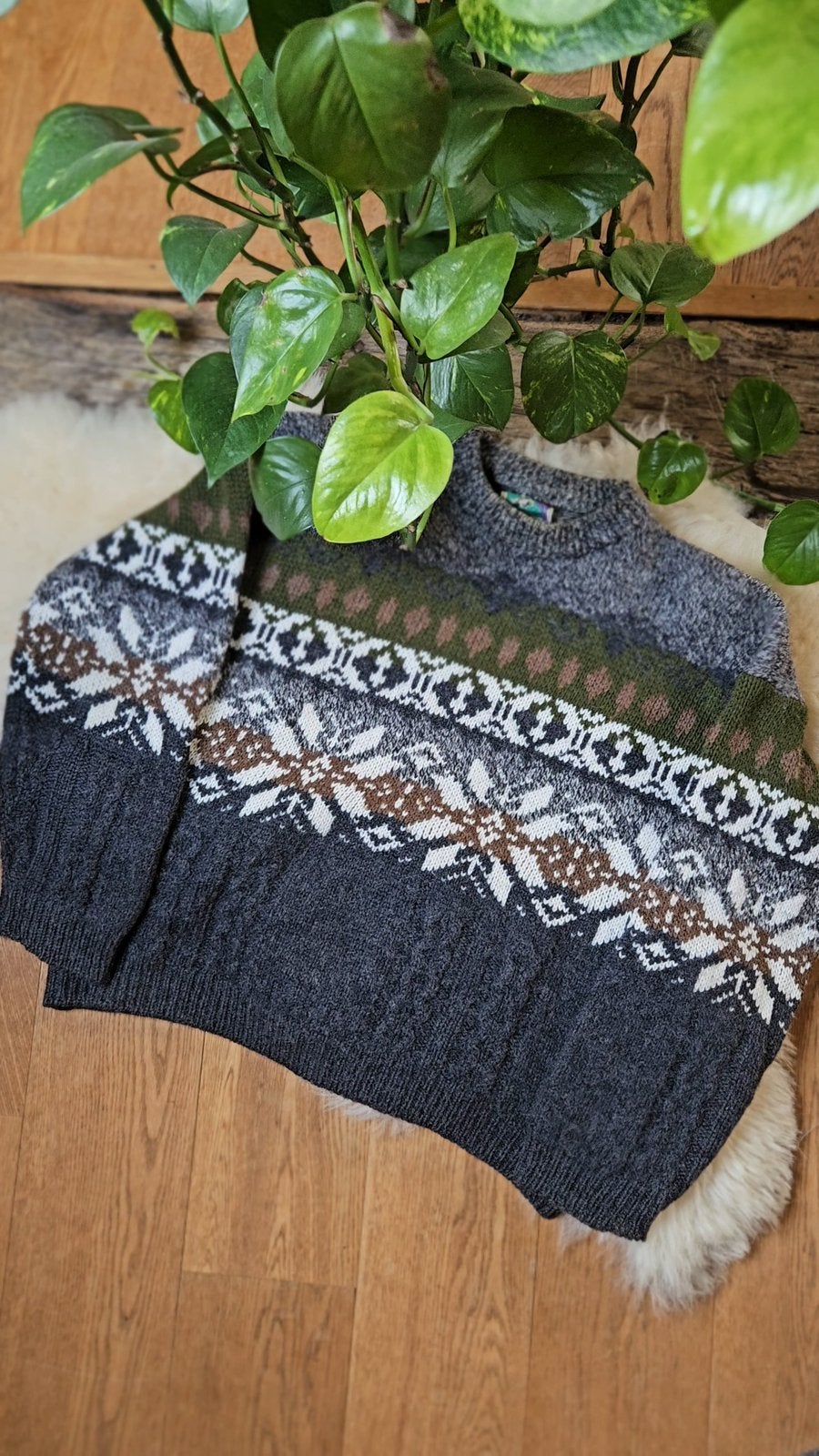 Vintage wollen trui vest, Ophalen of Verzenden, Zo goed als nieuw, Maat 38/40 (M)