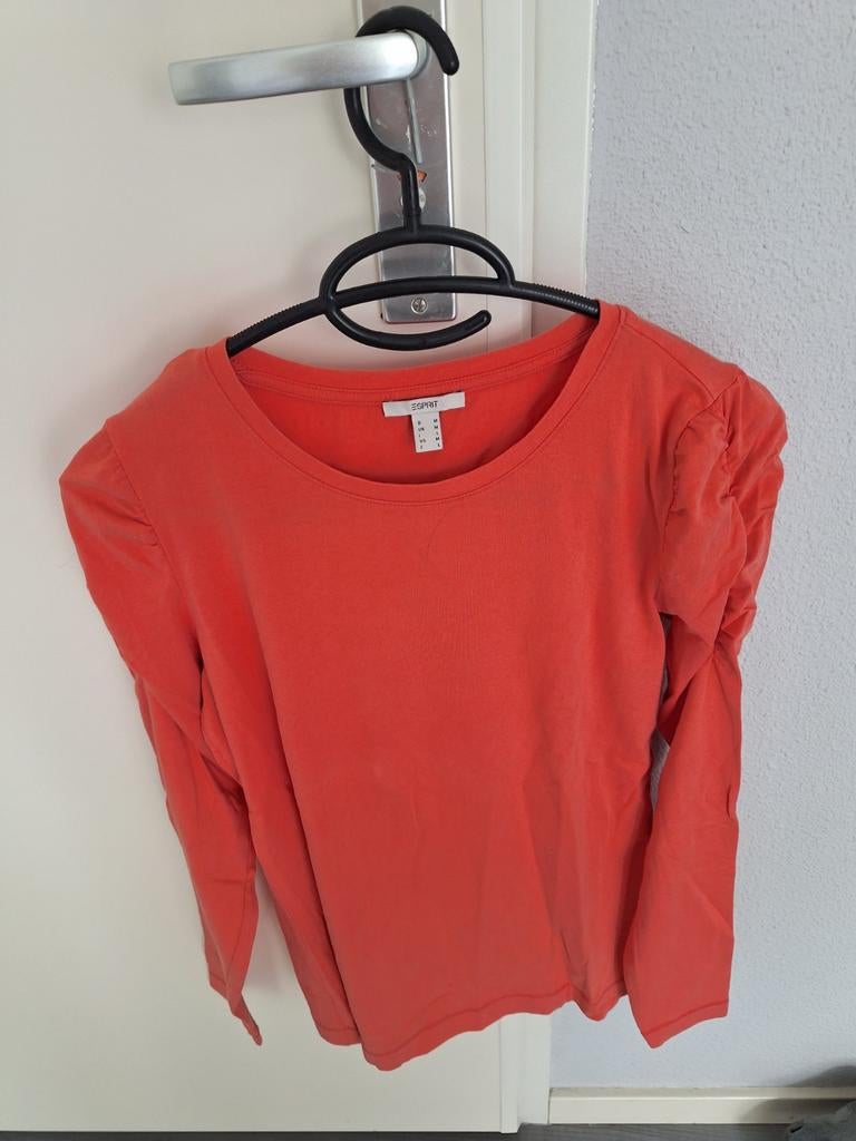 Esprit oranje shirt met lange mouwen, maat M, Maat 38/40 (M), Oranje, Ophalen of Verzenden, Lange mouw