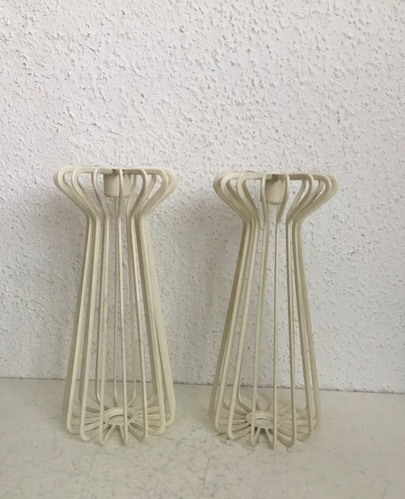 vintage kandelaar 2x Ehlen Johansson voor IKEA, Ophalen of Verzenden, Wit, Kandelaar, IKEA