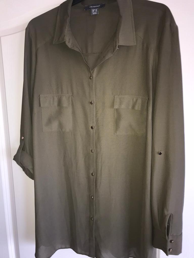 ️Mooie groene blouse mt48 licht doorschijnend, Ophalen of Verzenden, Zo goed als nieuw, Maat 46/48 (XL) of groter, Groen