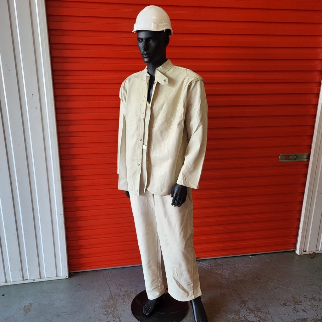 Vintage Lederen Lasoverall + Lasjas Maat 60 XL – Nieuw (NOS), Ophalen of Verzenden, Nieuw, Heren, Overall