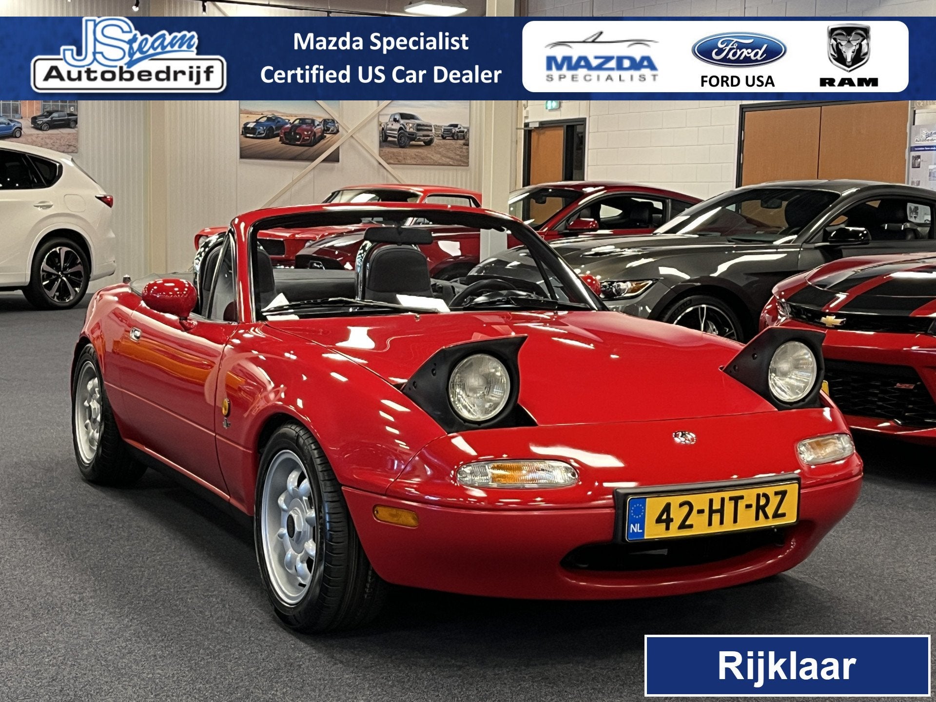 Mazda MX-5 NA Roadster 1.6i Classic Label 12 Maanden Bovag G, Auto's, 12 maanden, Zwart, 116 pk, Bedrijf