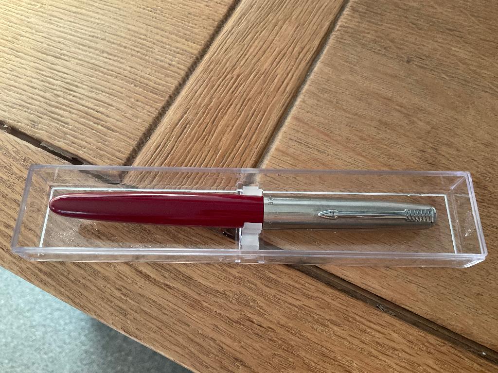 Parker vulpen 21 vintage, Gebruikt, Parker, Met doosje, Ophalen of Verzenden