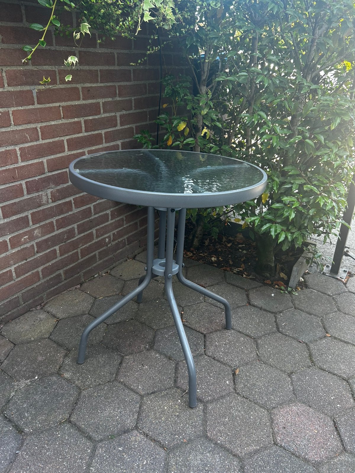 Bistro tafeltje rond bistrotafeltje, Tuin en Terras, Ophalen, Gebruikt, Rond