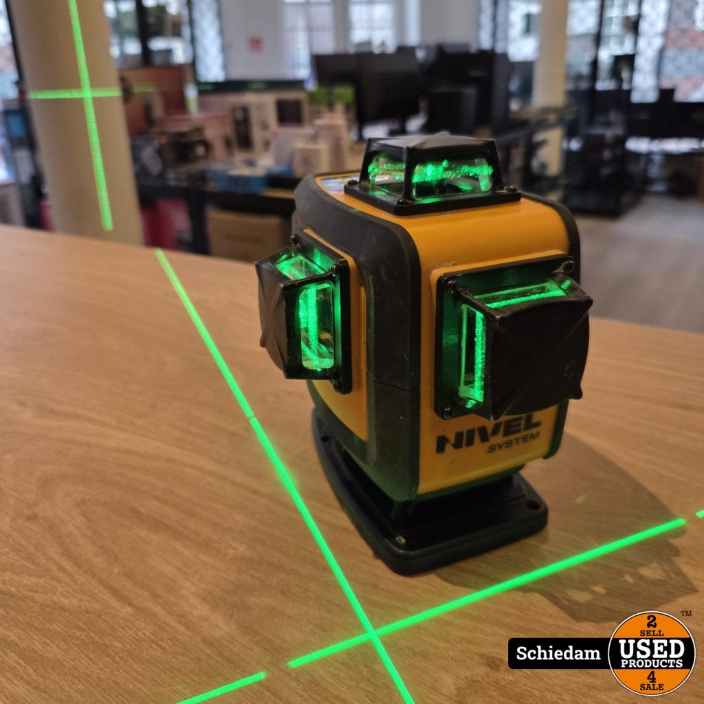 Nivel CL4D-G 4D cross laser | Incl Garantie, Flex Ltd., Gebruikt, https://flex.com/contact-us, Nobelstraat 10, 5807 GA Oostrum LB, Limburg, Nederland