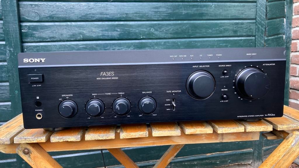 Vintage Sony versterker FA3ES, Ophalen, Gebruikt, Minder dan 60 watt, Sony