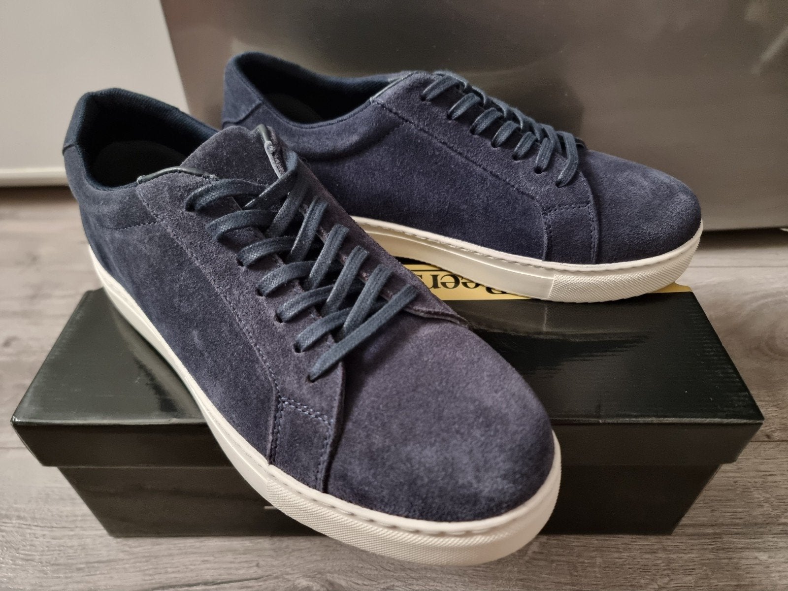 Marineblauw leren schoenen Van Beers, maat 41, Nieuw (SS), Kleding | Heren, Schoenen, Ophalen of Verzenden, Nieuw, Blauw
