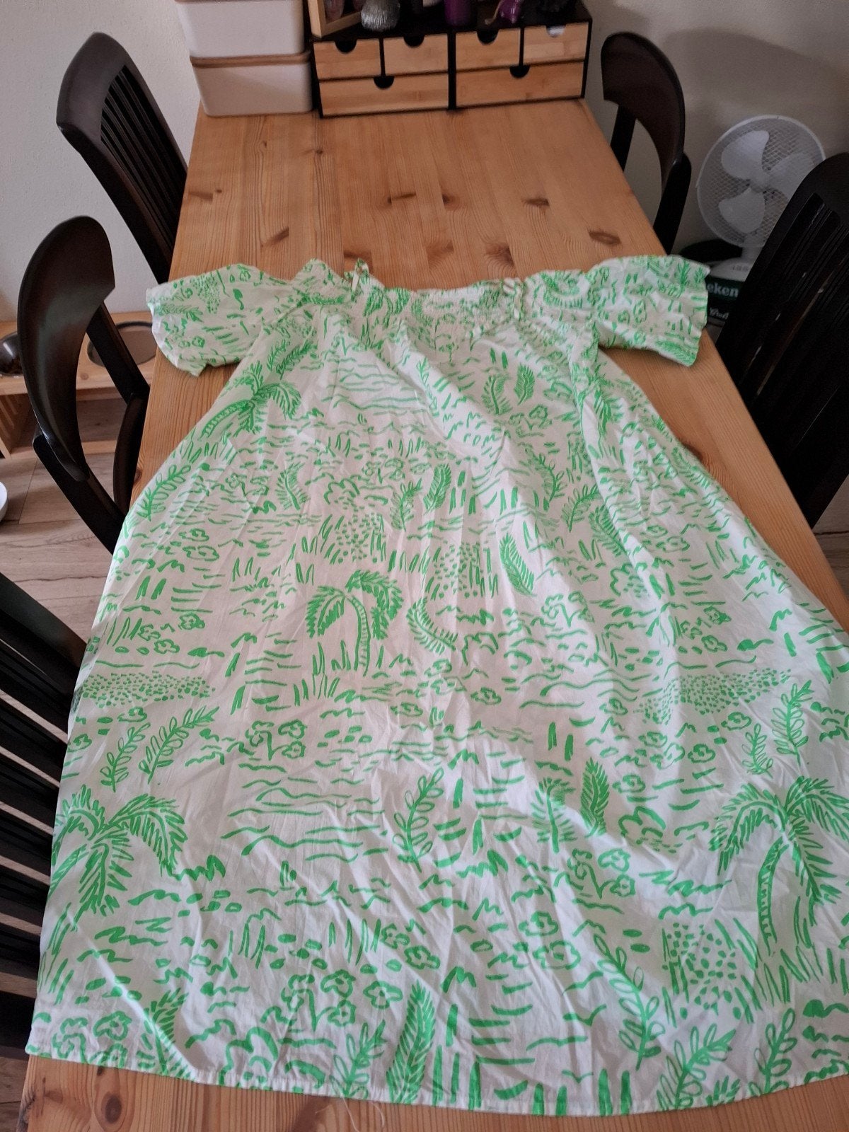 Monki Off-shoulder jurk XL, Meerkleurig, Jurk, Ophalen of Verzenden, Zo goed als nieuw