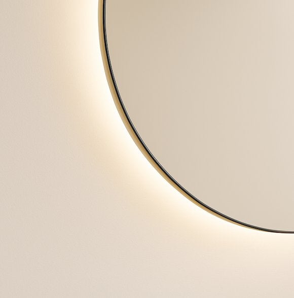 SALE! Spiegel, condensvrij, LED 3 kleuren, rond, Ekeby 90, Ophalen of Verzenden, Nieuw