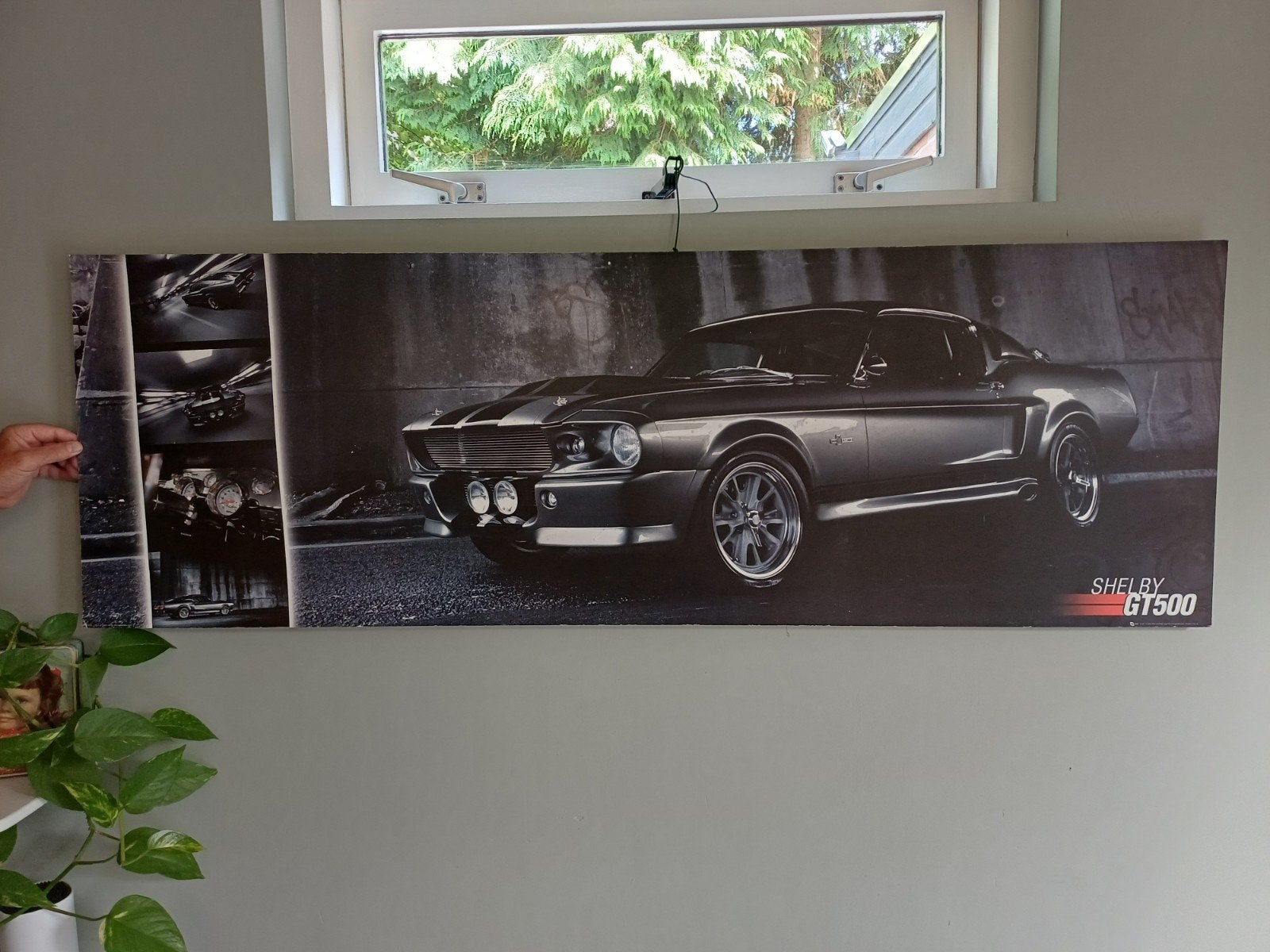 Wanddecoratie Mustang Shelby GT500 "Eleanor", Ophalen, Gebruikt, Rechthoekig Liggend, A1 t/m A3