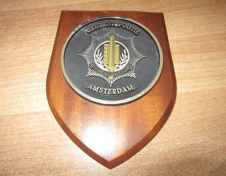 Wapenschildje Gemeentepolitie Amsterdam, Verzamelen, Verzenden, Overige soorten, Nederland, Overige typen