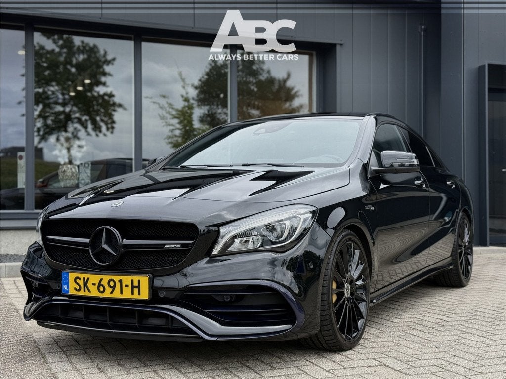 Mercedes-Benz CLA-Klasse AMG 45 4MATIC Ambition Pano, Auto's, Automaat, CLA, Gebruikt, 4 cilinders