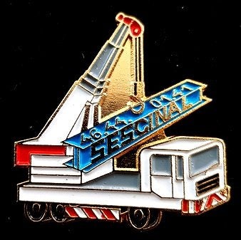 Sescinal kraanwagen pin, Verzamelen, Speldjes, Pins en Buttons, Verzenden, Nieuw, Transport, Speldje of Pin